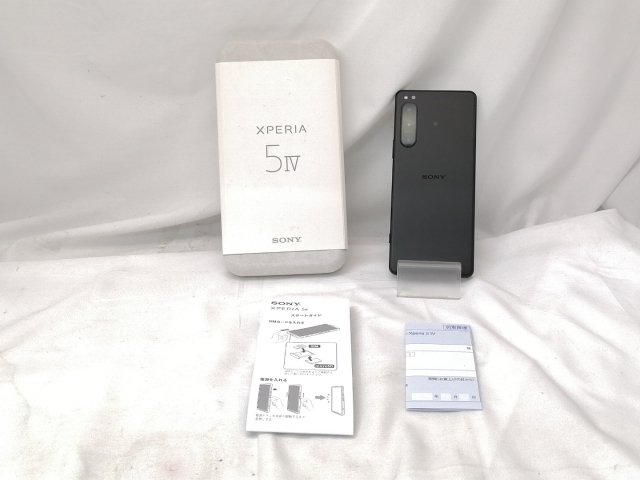 【中古】SONY 国内版 【SIMフリー】 Xperia 5 IV 8GB 256GB XQ-CQ44/B ブラック【戸塚】保証期間１ヶ月【ランクB】