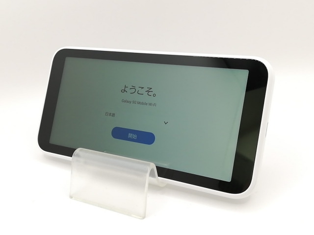 中古】SAMSUNG au 【SIMフリー】 Galaxy 5G Mobile Wi-Fi SCR01