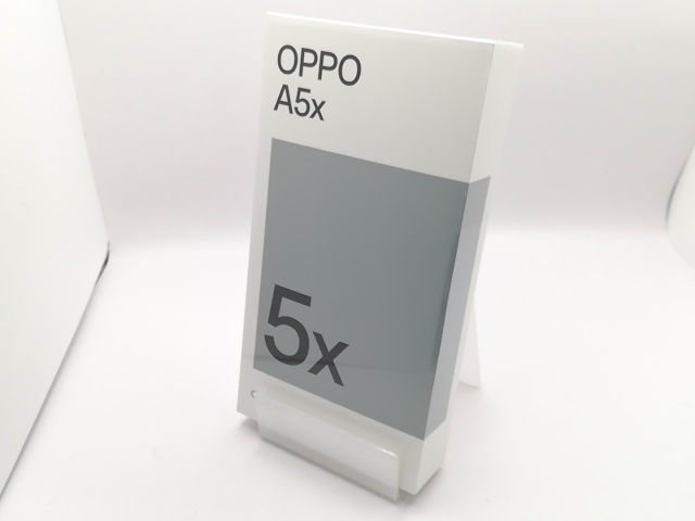 【未使用】Oppo 国内版 【SIMフリー】 OPPO A5x 4GB 128GB ホワイト【新橋】保証期間３ヶ月