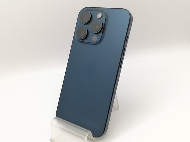 【中古】Apple 国内版 【SIMフリー】 iPhone 15 Pro 128GB ブルーチタニウム MTUA3J/A【千葉】保証期間1ヶ月【ランクA】