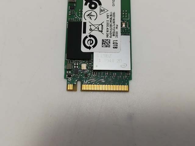 【中古】Intel SSD 660p SSDPEKNW010T8X1 1TB/M.2 2280(PCIe3.0 NVMe)/QLC【戸塚】保証期間１週間_2