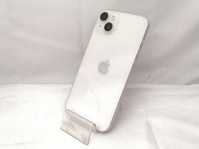 【中古】Apple 国内版 【SIMフリー】 iPhone 14 Plus 128GB スターライト MQ4D3J/A【新橋烏森通り】保証期間１ヶ月【ランクB】