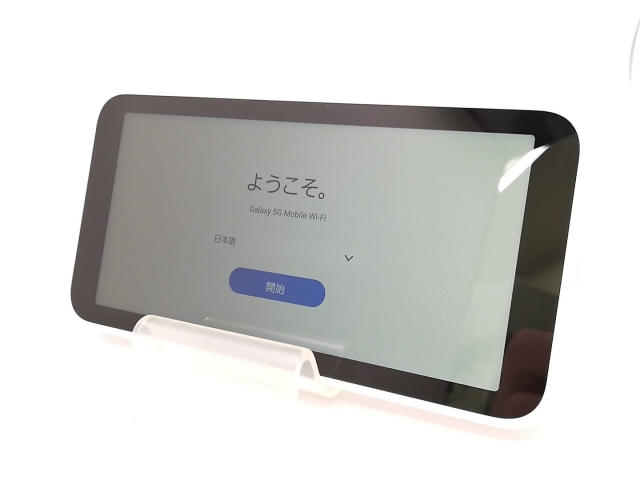 中古】SAMSUNG au 【SIMフリー】 Galaxy 5G Mobile Wi-Fi SCR01