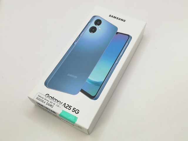 【未使用】SAMSUNG UQmobile 【SIMフリー】 Galaxy A25 5G ブルー 4GB 64GB SCG33【戸塚】保証期間３ヶ月