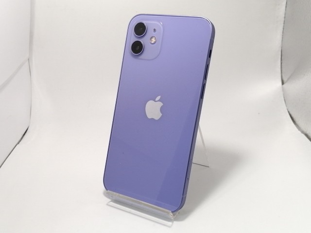 【中古】Apple au 【SIMロック解除済み】 iPhone 12 128GB パープル MJNJ3J/A【戸塚】保証期間１ヶ月【ランクA】