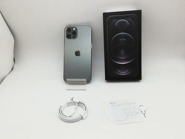 【中古】Apple SoftBank 【SIMロック解除済み】 iPhone 12 Pro 256GB グラファイト MGM93J/A【秋葉本店】保証期間１ヶ月【ランクB】_7