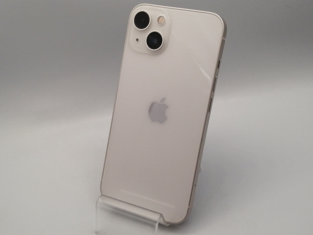 【中古】Apple docomo 【SIMフリー】 iPhone 13 256GB スターライト MLNJ3J/A【秋葉本店】保証期間１ヶ月【ランクC】