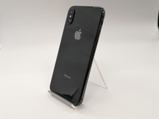 【中古】Apple iPhone X 256GB スペースグレイ （国内版SIMロックフリー） MQC12J/A【小倉駅前】保証期間１ヶ月【ランクB】の通販は