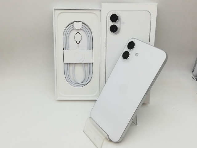 【中古】Apple 国内版 【SIMフリー】 iPhone 16 Plus 128GB ホワイト MXVC3J/A【秋葉本店】保証期間１ヶ月【ランクA】_7