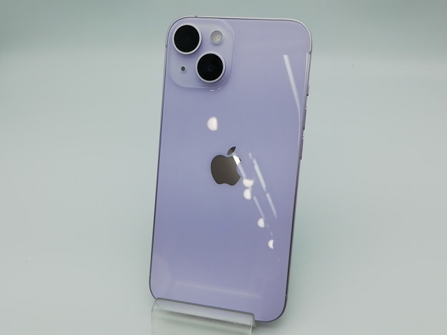 【中古】Apple 国内版 【SIMフリー】 iPhone 14 128GB パープル MPUY3J/A【秋葉本店】保証期間１ヶ月【ランクC】