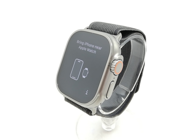 【中古】Apple Apple Watch Ultra 49mm Cellular チタニウムケース/ブラック/グレイトレイルループ M&L MQFX3J/A【秋葉本店】保証期間１ヶ月【ランクB】