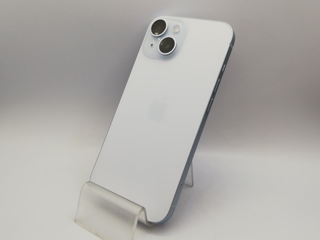 【中古】Apple docomo 【SIMフリー】 iPhone 15 128GB ブルー MTML3J/A【秋葉本店】保証期間１ヶ月【ランクA】