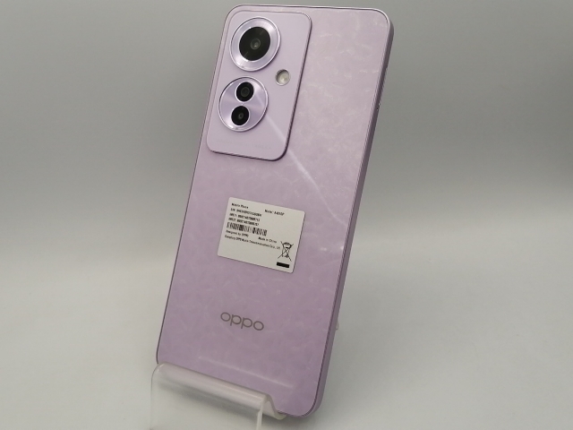 [新品未使用]OPPO Reno11 A コーラルパープル 8GB/128GB BBIQ特選ショップ | <デジタル応援フェア>【OPPO】Reno11 A