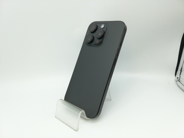 【中古】Apple 国内版 【SIMフリー】 iPhone 16 Pro 128GB ブラックチタニウム MYMV3J/A【神保町】保証期間１ヶ月【ランクA】