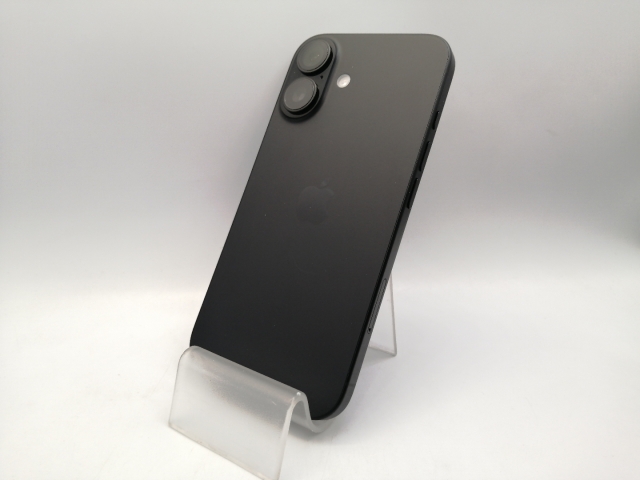 【中古】Apple SoftBank 【SIMフリー】 iPhone 16 128GB ブラック MYDQ3J/A【秋葉本店】保証期間１ヶ月【ランクB】