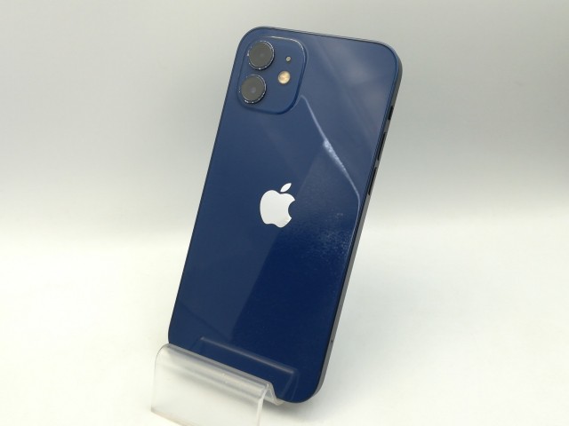 【中古】Apple 国内版 【SIMフリー】 iPhone 12 256GB ブルー MGJ33J/A【秋葉本店】保証期間１ヶ月【ランクC】