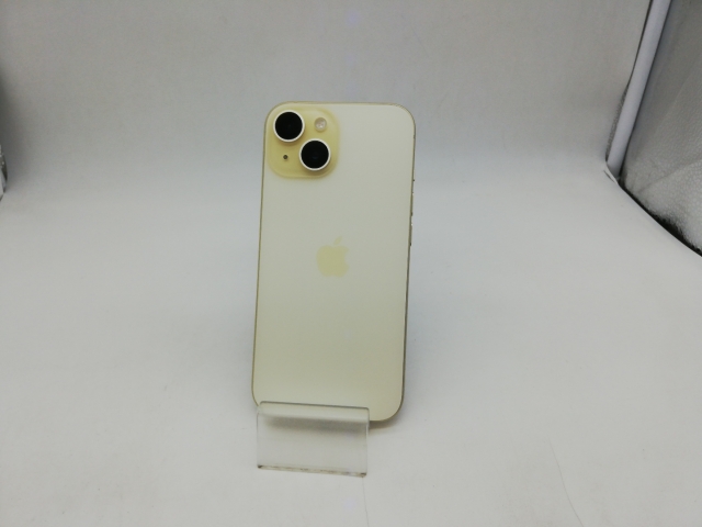 中古】Apple 国内版 【SIMフリー】 iPhone 15 128GB イエロー MTMK3J/A 