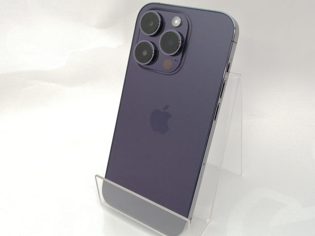 【中古】Apple docomo 【SIMフリー】 iPhone 14 Pro 512GB ディープパープル MQ283J/A【神保町】保証期間１ヶ月【ランクC】
