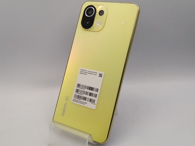 【中古】Xiaomi 国内版 【SIMフリー】 Mi 11 Lite 5G シトラスイエロー 6GB 128GB M2101K9R【川崎】保証期間１ヶ月【ランクB】