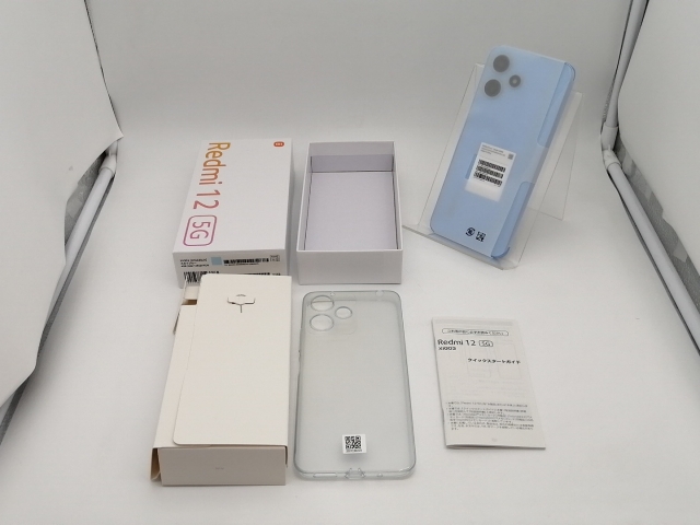 中古】Xiaomi au 【SIMフリー】 Redmi 12 5G 4GB 128GB スカイ