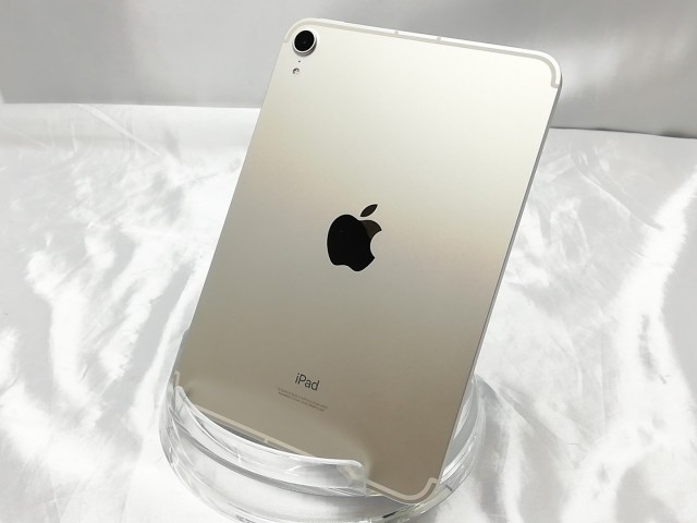 【中古】Apple iPad mini（第6世代/2021） Cellular 256GB スターライト (国内版SIMロックフリー) MK8H3J/A【大須2】保証期間１ヶ月【ラ