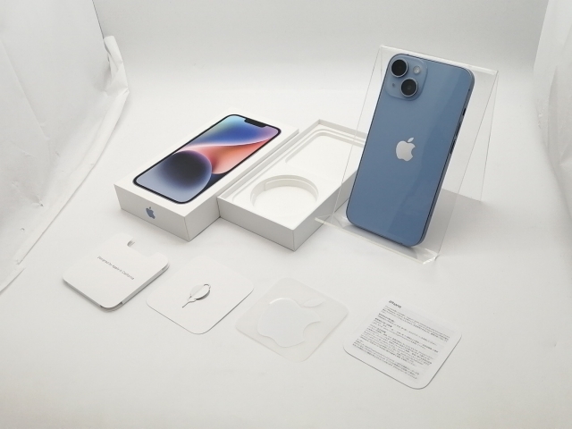 【中古】Apple SoftBank 【SIMフリー】 iPhone 14 256GB ブルー MPWN3J/A【大須】保証期間１ヶ月【ランクB】_9