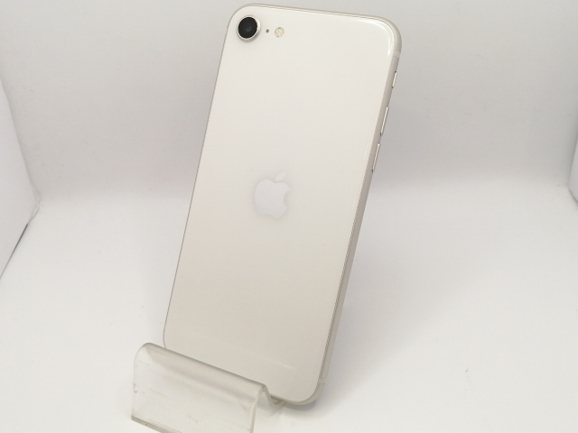 【中古】Apple au 【SIMフリー】 iPhone SE（第3世代） 64GB スターライト MMYD3J/A【大須2】保証期間１ヶ月【ランクB】