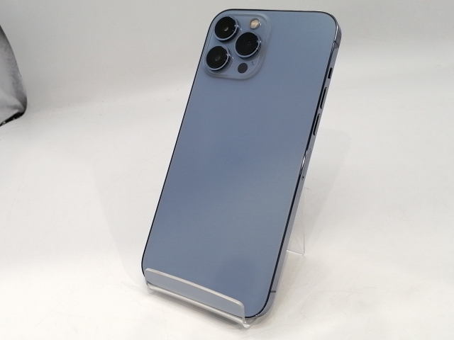 【中古】Apple SoftBank 【SIMフリー】 iPhone 13 Pro Max 256GB シエラブルー MLJD3J/A【浜松駅前】保証期間１ヶ月【ランクC】