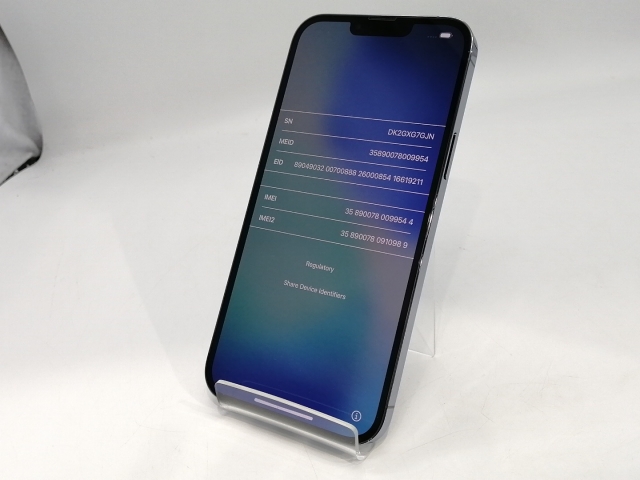 【中古】Apple SoftBank 【SIMフリー】 iPhone 13 Pro Max 256GB シエラブルー MLJD3J/A【浜松駅前】保証期間１ヶ月【ランクC】_1