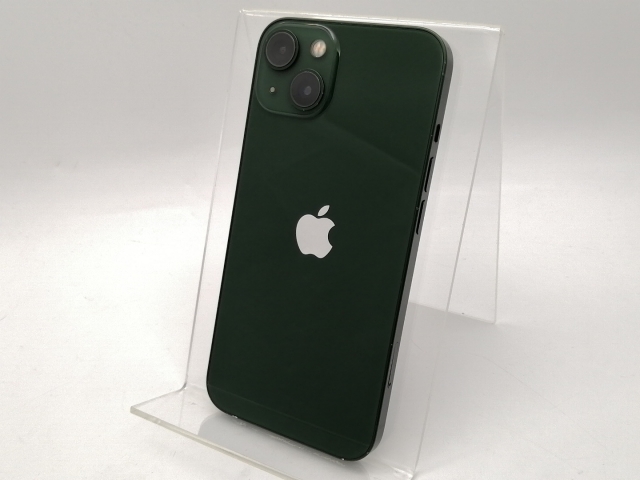 【中古】Apple docomo 【SIMフリー】 iPhone 13 128GB グリーン MNGG3J/A【大須2】保証期間１ヶ月【ランクC】
