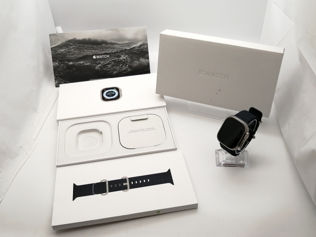 【中古】Apple Apple Watch Ultra 49mm Cellular チタニウムケース/ミッドナイトオーシャンバンド MQFK3J/A【大須2】保証期間１ヶ月【ランクA】_9