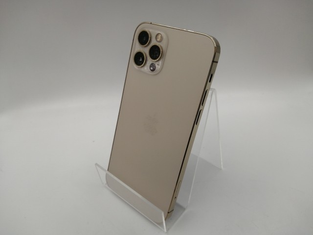 【中古】Apple docomo 【SIMロック解除済み】 iPhone 12 Pro 256GB ゴールド MGMC3J/A【大須2】保証期間１ヶ月【ランクB】