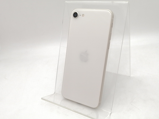 【中古】Apple SoftBank 【SIMフリー】 iPhone SE（第3世代） 64GB スターライト MMYD3J/A【大須2】保証期間１ヶ月【ランクC】