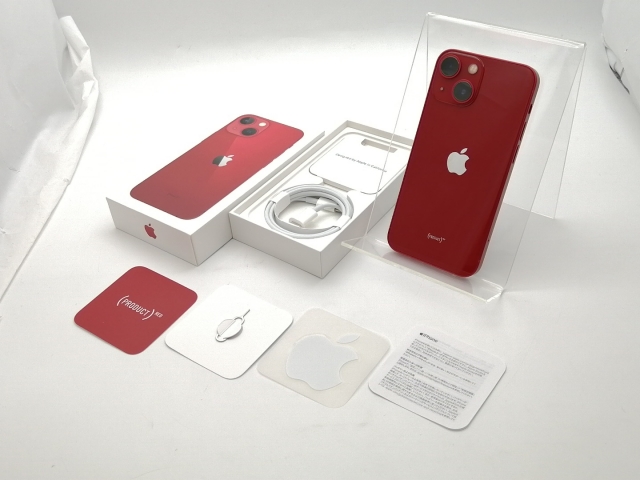 【中古】Apple 国内版 【SIMフリー】 iPhone 13 mini 128GB (PRODUCT)RED MLJG3J/A【大須2】保証期間１ヶ月【ランクC】_9