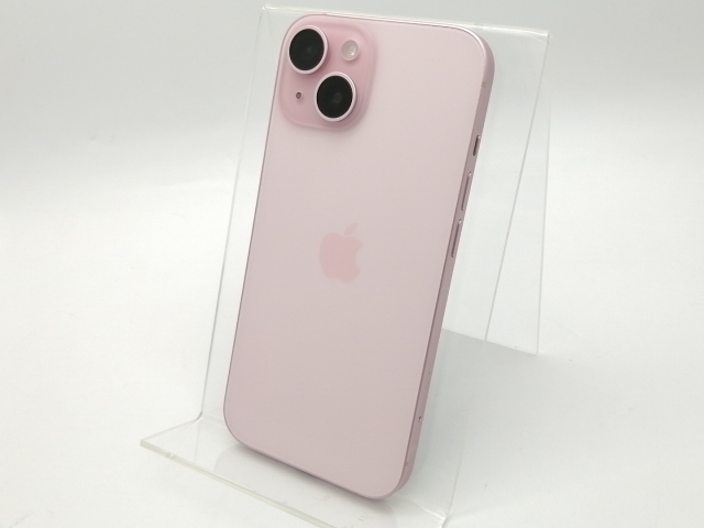 中古】Apple 国内版 【SIMフリー】 iPhone 15 128GB ピンク MTMJ3J/A 