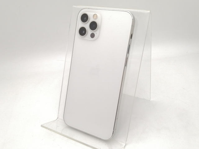 【中古】Apple docomo 【SIMロック解除済み】 iPhone 12 Pro 512GB シルバー MGMG3J/A【大須2】保証期間１ヶ月【ランクC】