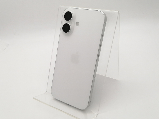 【中古】Apple 国内版 【SIMフリー】 iPhone 16 256GB ホワイト MYDX3J/A【大須】保証期間１ヶ月【ランクA】