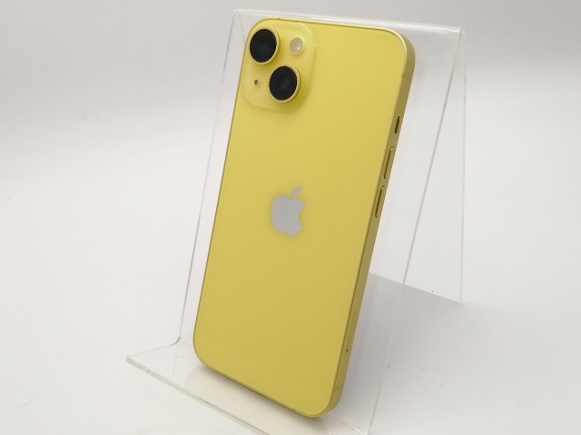 【中古】Apple 国内版 【SIMフリー】 iPhone 14 128GB イエロー MR3Q3J/A【大須2】保証期間１ヶ月【ランクB】