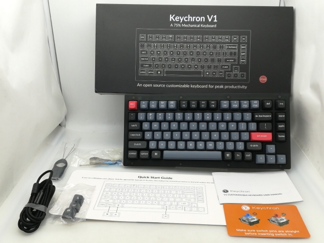 【中古】Keychron Keychron V1 QMK カスタムメカニカルキーボード（US ANSI 配列）【大須】保証期間１週間_7