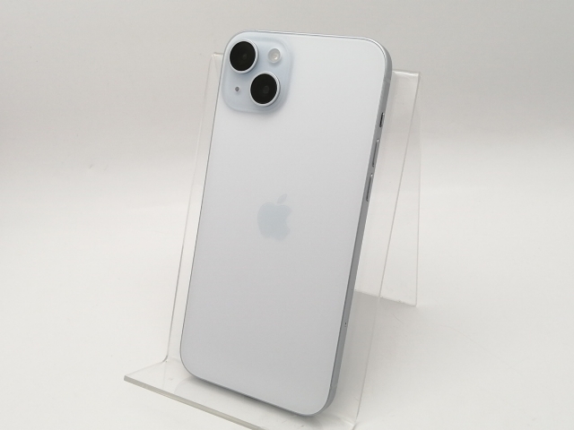 【中古】Apple 国内版 【SIMフリー】 iPhone 15 Plus 128GB ブルー MU0D3J/A【OSU301】保証期間１ヶ月【ランクA】