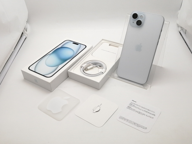 【中古】Apple 国内版 【SIMフリー】 iPhone 15 Plus 128GB ブルー MU0D3J/A【OSU301】保証期間１ヶ月【ランクA】_7