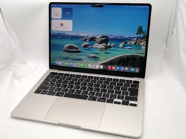 【中古】Apple MacBook Air 13インチ M2(CPU:8C/GPU:8C) 16GB/256GB スターライト MC7W4J/A (M2,2022)【大須2】保証期間１ヶ月【ランクA】