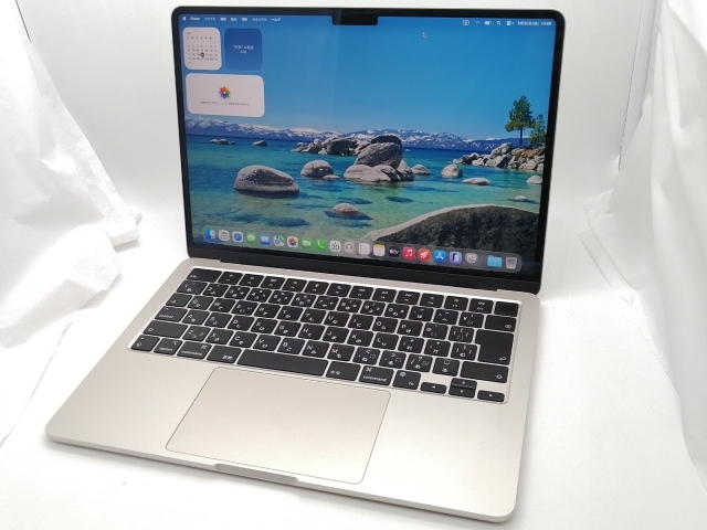 【中古】Apple MacBook Air 13インチ M2(CPU:8C/GPU:8C) 16GB/256GB スターライト MC7W4J/A (M2,2022)【大須2】保証期間１ヶ月【ランクA】