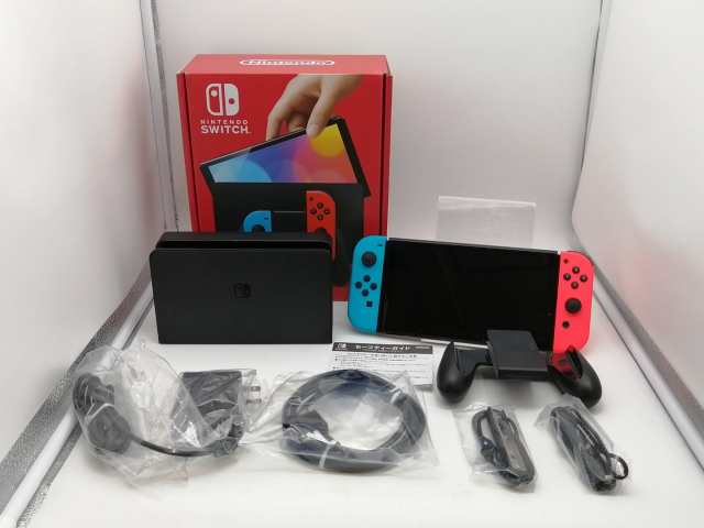 【中古】Nintendo Switch 本体 (有機ELモデル) HEG-S-KABAA ネオンブルー・ネオンレッド【日本橋3】保証期間１ヶ月【ランクA】