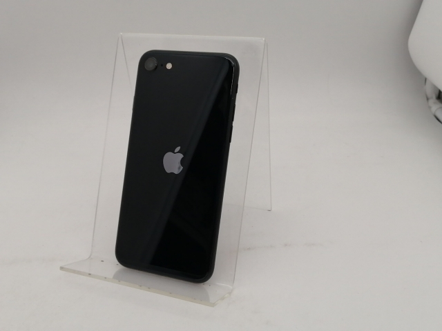 【中古】【赤ロム保証あり】Apple au 【SIMフリー】 iPhone SE（第3世代） 64GB ミッドナイト MMYC3J/A【なんば】保証期間１ヶ月【ランクB】