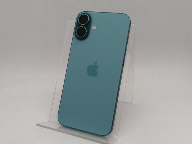 【中古】Apple 国内版 【SIMフリー】 iPhone 16 Plus 128GB ティール MXVF3J/A【福岡筑紫】保証期間１ヶ月【ランクA】