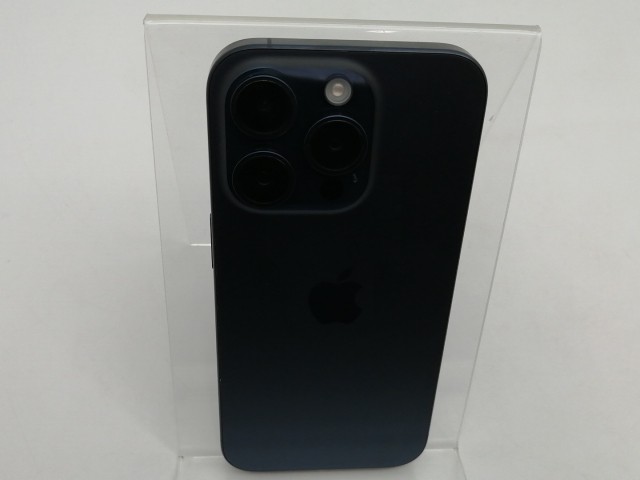 【中古】Apple 国内版 【SIMフリー】 iPhone 15 Pro 128GB ブルーチタニウム MTUA3J/A【なんば】保証期間１ヶ月【ランクB】