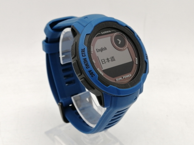 【中古】Garmin Instinct 2 Dual Power 010-02627-46 Tidal Blue【なんば】保証期間１ヶ月【ランクB】