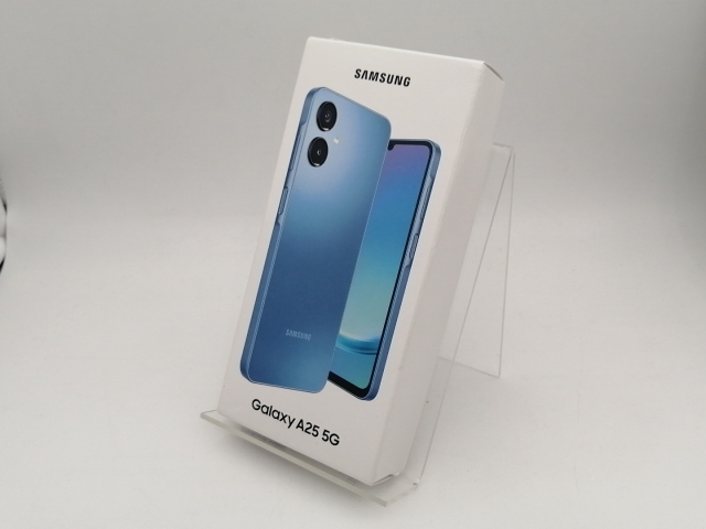 【未使用】SAMSUNG UQmobile 【SIMフリー】 Galaxy A25 5G ブルー 4GB 64GB SCG33【なんば】保証期間３ヶ月