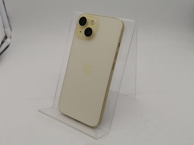 中古】Apple 国内版 【SIMフリー】 iPhone 15 128GB イエロー MTMK3J/A